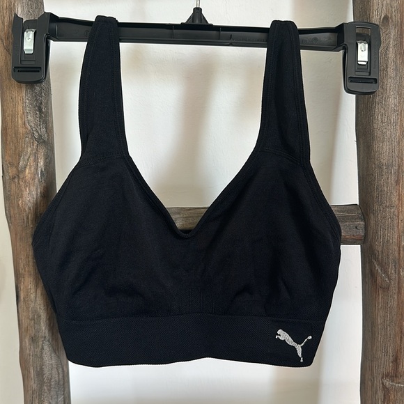 Puma Other - PUMA Women’s Seamless Convertible Sports Bra, Size S - Black